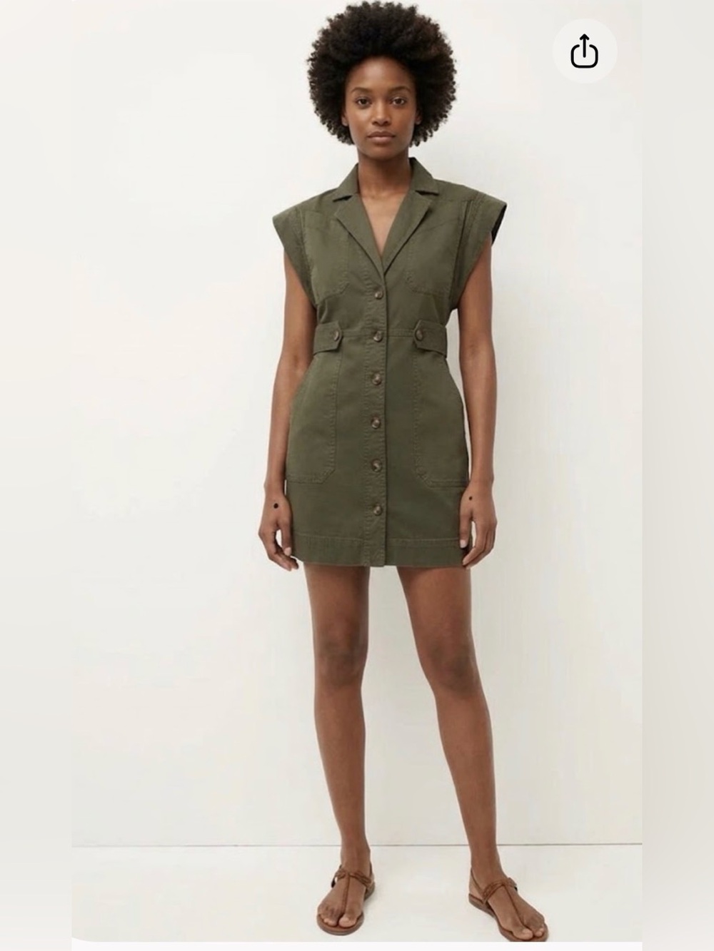 Veronica Beard Jax Button Front Utility Mini Sz 10